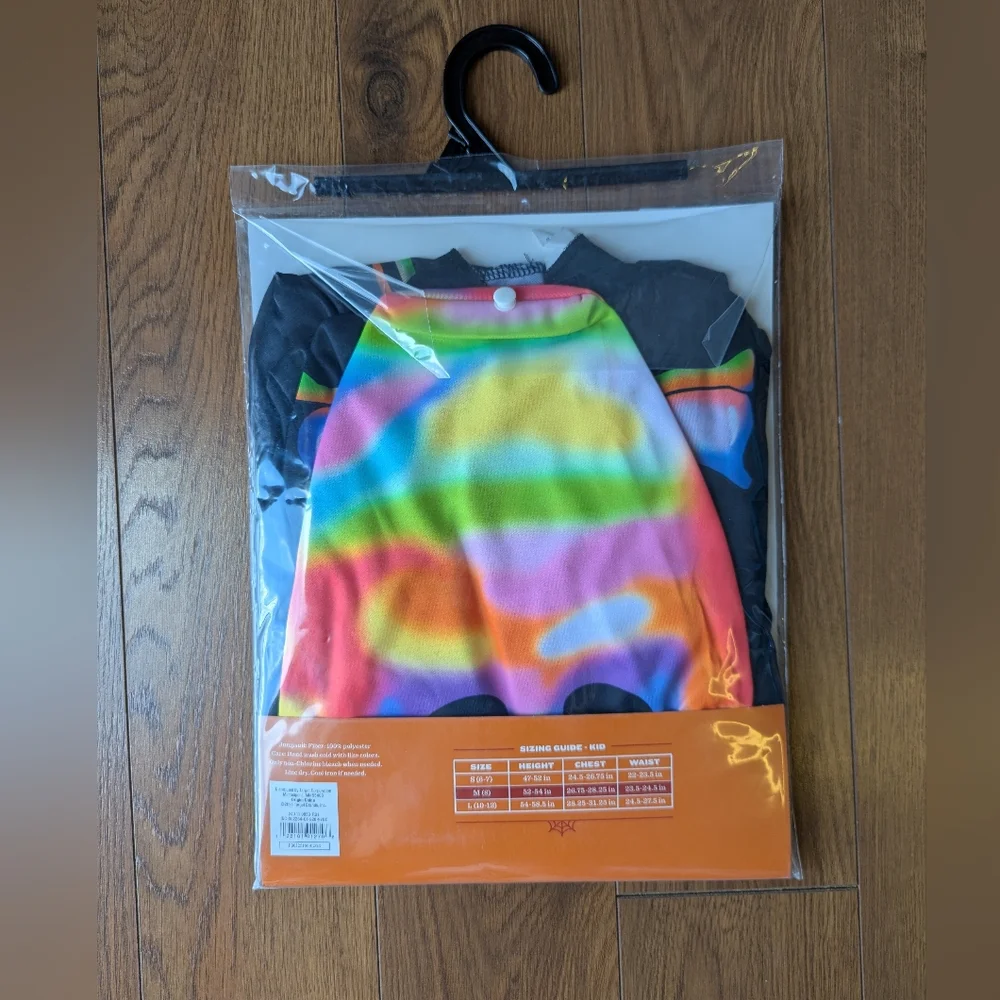 Hyde & Eek! Color Melt Skeleton Kids Halloween Costume M NIB